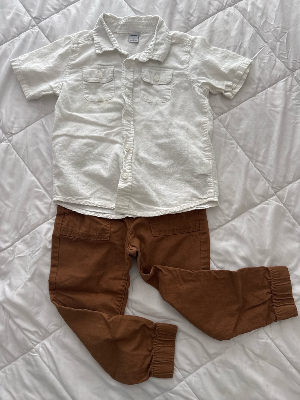 Boys Outfit Button Shirt and pants 5T